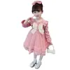 Vestido de Princesa para Niña Otoño 2023 nuevo para niña pequeña estilo occidental bebé vestido esponjoso otoño e invierno vestido infantil