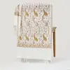 Bufanda Floral Bordada Pequeña de Anacardo con Hilo Dorado Chal de Imitación Cachemir Estilo Étnico Capa de Viaje Abrigo Cálido para Mujer 450g