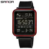 Fábrica Sanda Reloj Transfronterizo Personalización de Logo Procesamiento Pequeño Lote OEM Clásico Cuadrado Estudiante Reloj Electrónico