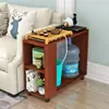 Mesa de Centro Móvel de Balde para Escritório Mesa Lateral Moderna Simples Gabinete Lateral de Sofá Sala de Estar Roda Mini Kung Fu Mesa de Chá Pequena