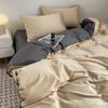 2025 Verano Color Puro Seda de Hielo Juego de Cuatro Piezas Tipo a Cama Fresca Sábanas Cubre Edredón Juego de Tres Piezas para Dormitorio Ropa de Cama Nantong 4