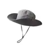 Sombrero de Senderismo para Exteriores Color Camello Secado Rápido Visera Sombrero de Pescador para Hombres y Mujeres con Ala Ancha Sombrero de Sol para Senderismo Sombrero de Sol Anti-UV