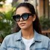 Moda Europea y Americana Nuevas Gafas de Sol Ojo de Gato, Retro Trendy Versátiles Casuales para Hombres y Mujeres, Lentes Anti-UV