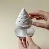 Quemador de Incienso Creativo de Gato con Colores Bajo Esmalte y Motivos Florales, Quemador de Incienso de Alto Valor Estético para Ceremonias de Incienso