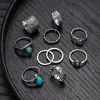 Anillo Minimalista de Plata de Ley S925 con Diamante Negro Cuadrado de Dongdaemun, Corea, Apilable, Moda de Gama Alta, Anillo de Espiral