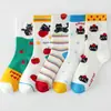 Calcetines de comercio exterior transfronterizos estilo académico coreano japonés para mujer, lindos calcetines de gatito de dibujos animados para otoño e invierno, fabricantes al por mayor
