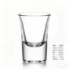 Venta al por mayor de fábrica vaso de bala de vidrio copa pequeña transparente copa de vino extranjera copa de un trago copa de vino blanco wonton copa para licores