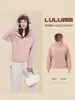 Nuevo Modelo 2026 Serie Lu Sudadera Holgada Adelgazante de Cintura Ultra Alta para Mujer, Top de Felpa Cepillada para Mujer, Chaqueta Cálida con Capucha para Mujer, Otoño