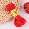 Línea 7 20 m pulsera DIY collar cuerda trenzada nudo chino alambre colgante dorado línea trenzada cuerda roja material fuerte