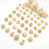 Cuentas Espaciadoras de Oro Antiguo, Cuentas Sueltas, Cuentas Perforadas, Cuentas de Transferencia de Perlas Incrustadas, Accesorios para Pulseras DIY, Cuentas para Pulseras, Venta Directa