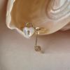 Anillo de perla de conejo con diseño de nicho para mujer, estilo Hepburn, moderno, elegante, de celebridades de Internet, combinable, de alta gama, abierto.