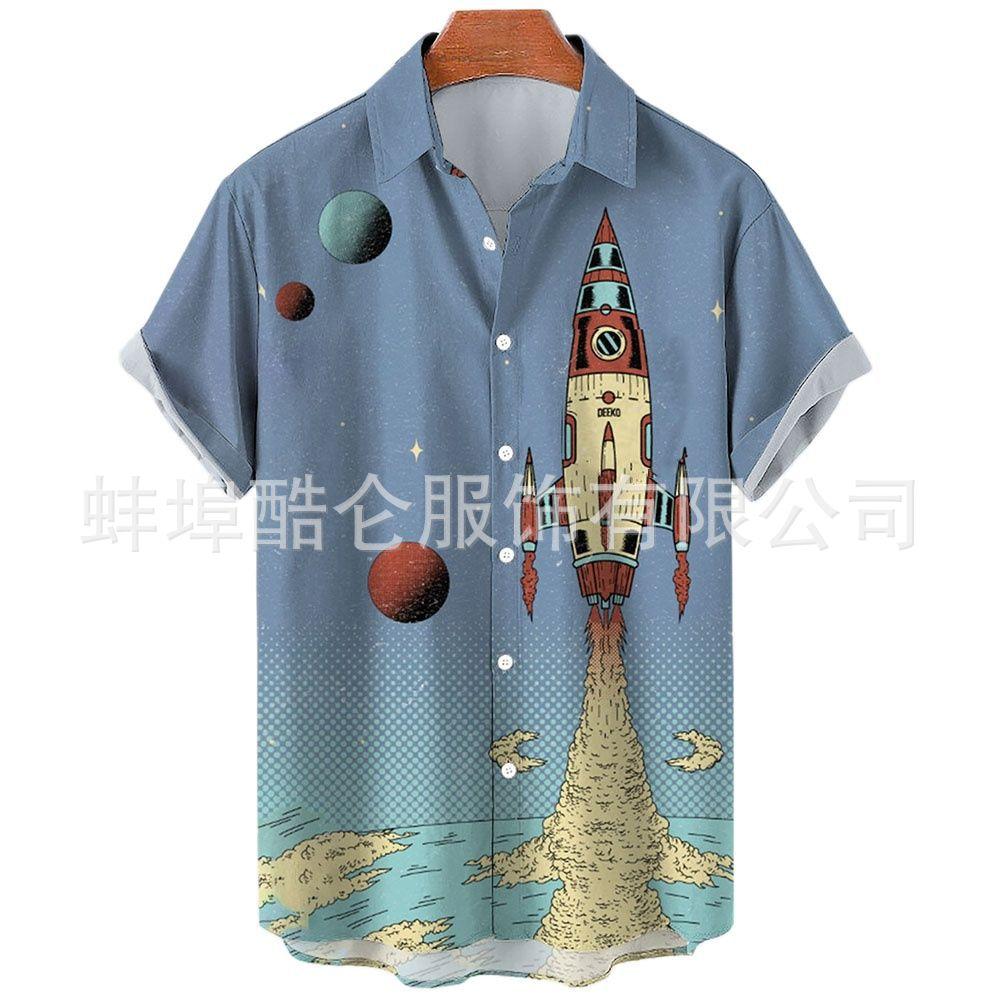 Hawaiian-Shirts-Rocket-Print-C