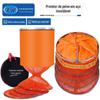 Saco de proteção para peixes com anel duplo laranja amarelo proteção para peixes cola para pendurar vermelho-alaranjado aço inoxidável proteção para peixes com anel duplo laranja proteção para peixes com anel duplo