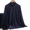Ropa de protección solar de seda de hielo para hombre, chaqueta de pesca ligera, transpirable y sin sombrero con protección UV de verano, ropa de protección solar para exteriores de talla grande.