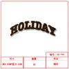 Parches de Bordado de Letras Inglesas en Toalla de Colores Etiquetas Bordadas por Computadora Accesorios para Ropa Parches Decorativos Parches de Bordado