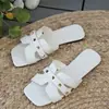 Pantuflas de Verano para Mujer al Aire Libre Transfronterizas Europeas y Americanas H Nuevo Modelo Sandalias de Comercio Exterior para Mujer 2025 Playa Versátiles Venta al por Mayor Talla Grande