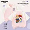 Camiseta de Manga Corta Estilo Nuevo de Dibujos Animados de Anime para Niños y Niñas, Ropa de Verano para Hermanos, Polo de Manga Media para Niños