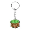 Chaveiro de Blocos de Desenho Transfronteiriços Acessórios Pingente Pequeno Pvc Borracha Macia Pingente de Bolsa Decoração Atacado em Estoque