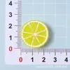 Rodajas de Fruta de Sandía Kiwi Simuladas Juguetes de Comida de Resina Accesorios para Joyería DIY Pasador Llavero Flor para Zapatos Material
