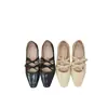 Zapatos Mary Jane para Mujer de Cuero Genuino, Suela Blanda, Tacón Grueso, Correa Única, Punta Cuadrada, Estilo Retro, Lazo