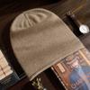 Cashmere chapéu dos homens 100 puro cashmere outono einverno nova pilha frio cap quente malha orelha chapéu de proteção por atacado