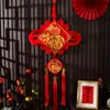 Nudo Chino Año Nuevo de la Cabra con el Carácter '' Decoraciones de Año Nuevo 2027 Adornos Colgantes Festivos para el Festival de Primavera Sala de Estar Decoración del Hogar Venta al por Mayor