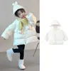 Chaqueta de Invierno Acolchada de Algodón para Niñas 2026 Nueva Elegante Abrigo Acolchado de Invierno para Bebé Abrigo de Invierno de Algodón Relleno de Plumas para Niñas