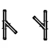 Conector de Tubo de Três Vias, Tê em Y de Diâmetro Igual (Mangueira de 7,5 mm) Conector Rápido 45 graus Conexão Rápida Tubo de Água de Três Vias