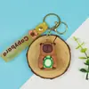 Celebridad de Internet Capibara Muñeco Joyería Linda Llavero Colgante Dibujo Animado Mochila Muñeco Llavero Colgante Venta al por Mayor