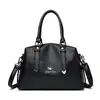 Bolsa de Grande Capacidade Jingxin Feminina Estilo Transversal Simples Moda Retrô Bolsa de Ombro Transversal Bolsa Tote Texturizada para o Dia a Dia