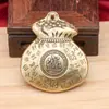 Adorno Rotatorio de Mano para Bolsa de Dinero de Latón, Bolsa Sólida de Riqueza y Fortuna, Bolsa de Dinero para Atraer Riqueza, Adorno de Artesanía de Cobre