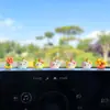 Adornos Creativos para Coche de Manzana Gato KT Lindos Frescos Consola del Coche Tablero de Instrumentos Oficina Accesorios de Escritorio