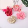 Nuevo clip de pico de pato de tela japonesa y coreana elegante broche de tela corsage Pasador de flor tocado de plumas