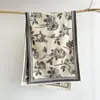 2025 Nuevo Estilo Femenino Flor Otoño e Invierno Bufanda de Imitación Cachemir por Ambos Lados Chal Cálido de Alto Gama para Invierno y Aire Acondicionado