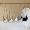 26 Diseños de Nicho de Moda Bolsos Croissant Estilo Coreano, Bolsos Dumpling de Piel Suave, Bolsos de Hombro, Bolsos Cruzados Casuales para el Día a Día
