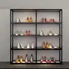 Loja de sapatos sapateira transmissão ao vivo sapateira de liga de alumínio suporte de exibição prateleira de sacola de loja multicamadas suporte de exibição de produto estante de exibição