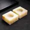Portavelas Cubo de Jade Afgano de Cristal Natural con Forma de Elefante, Portavelas de Boda con Piedra Cruda Pulida en Forma de Corazón, Adorno de Decoración para el Hogar