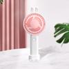 Nuevo mini ventilador de mano de conejo, mini ventilador de carga USB de tres velocidades, soporte portátil para teléfono móvil, ventilador pequeño