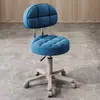 Taburete de Belleza, Taburete Giratorio Ajustable para Salón de Belleza, Taburete de Peluquería, Taburete Redondo para Barbería, Silla Redonda para Maquillaje en Casa