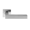 Alça de porta com tampa quadrada de aço inoxidável 304 ou 201, alça de tubo quadrado oco lixado, alça de fechadura quadrada, alça de fechadura quadrada de porta