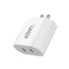 Nuevo Cargador de Nitruro de Galio Pd de 45W Adecuado para Cargador de Teléfono Móvil Ip17 Adaptador Dual Pd Estándar Australiano de 45W