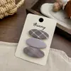 Pasador de Tela Hecho a Mano Cuadros Lunares Pinza Bb de Alta Gama Estilo Coreano Pasador para Flequillo Set de Pasadores Accesorios para el Cabello