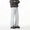 Calças Masculinas Outono e Inverno Estilo Workwear Perna Reta Tendência Americana Funcional Calças de Paraquedista Esportivas Largas Calças Longas Casuais Masculinas