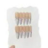 Un Diseño de Uñas con Estilo de [Chica Pintura al Óleo], Estilo Crema Fresca de Verano, Diseño de Cuadros Florales Morado Taro Pintado a Mano
