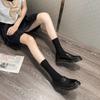 Enlace de Pedido del Cliente 2025 Otoño Nuevos Zapatos Planos de Cuero con Suela Gruesa Básicos JK Tallas Grandes para Mujer 41-43