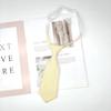 Corbata pequeña de color rosa claro, blanco y amarillo claro ultra corta para niños, hombres y mujeres, de bolsillo, para estudiantes de preescolar y primaria pueden