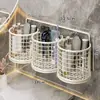 Caixa Organizadora de Cosméticos, Tubo Porta-Pincéis de Maquiagem, Suporte para Bancada de Maquiagem, Porta-Canetas de Parede, Suporte para Armazenamento de Batom e Produtos de Skincare para Uso Doméstico