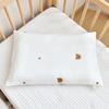 Almohada de algodón puro para siesta de bebé en jardín de infantes, almohada bordada acolchada para niños, funda de almohada extraíble y lavable, venta al por mayor para las cuatro estaciones