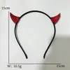 Faixa de Cabelo de Halloween Transfronteiriça para Crianças Festa Fantasia Cosplay Diversão Faixa de Cabelo de Diabinho Acessórios de Cabelo para Fantasia de Festival