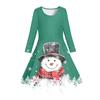 Atacado direto da fábrica roupas infantis primavera e verão novo estilo europeu e americano vestido de menina com estampa manga curta vestido saia infantil